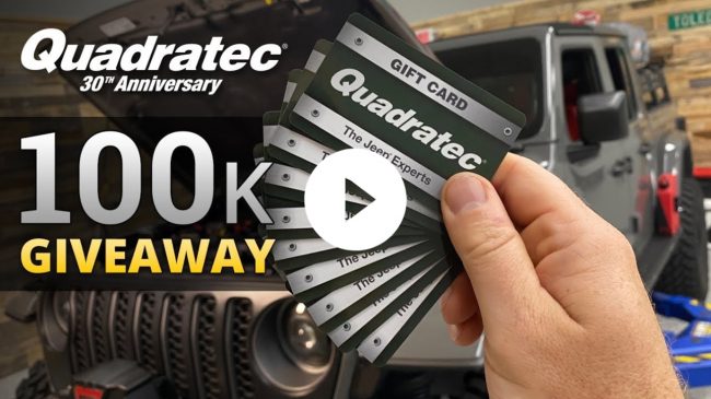 Quadratec 100K YouTube Subscriber Giveaway